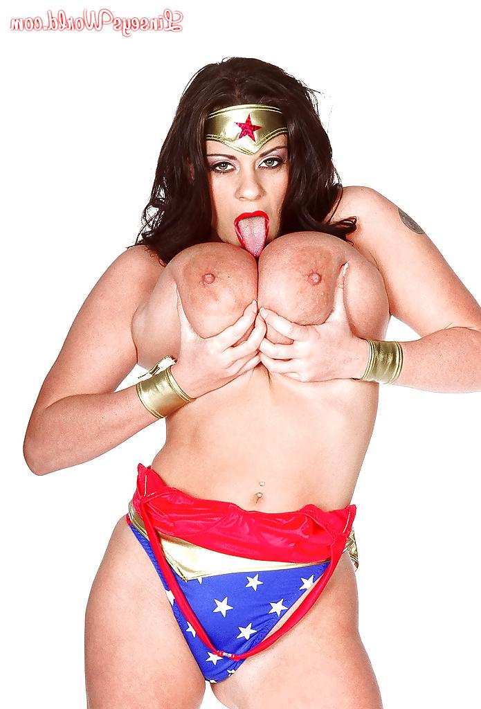 16P European MILF Linsey Dawn McKenzie ripping off Wonder Woman