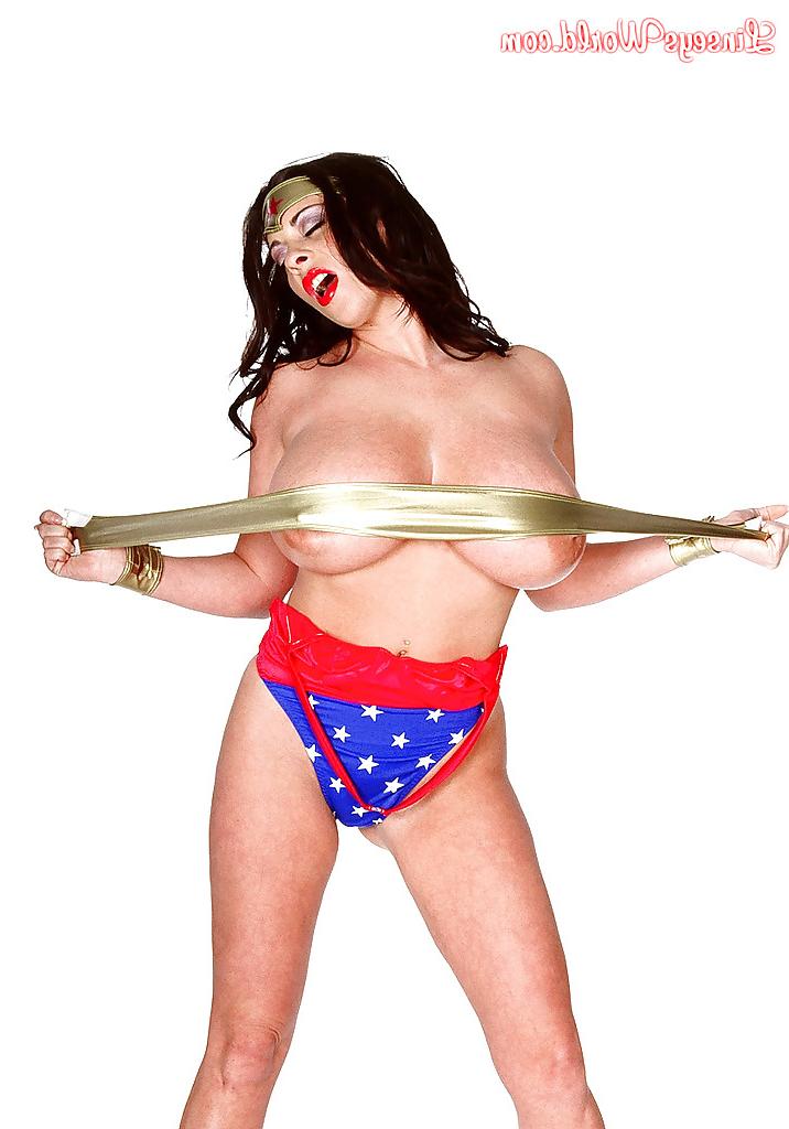 16P European MILF Linsey Dawn McKenzie ripping off Wonder Woman