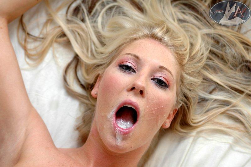 15P Busty blonde Kyle Moore gets shafted in steamy orgy and eats cum