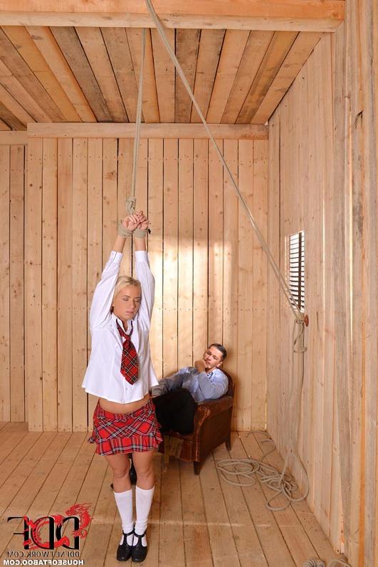 16P Clothed blonde schoolgirl is drugged and forced into hardcore BDSM sex