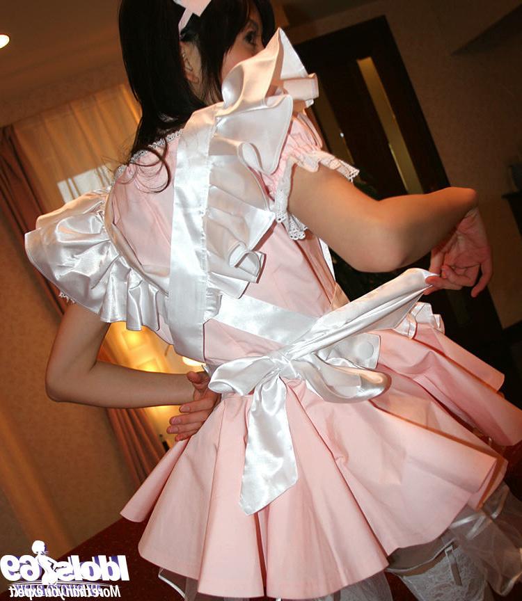 16P Sexy asian babe in maid uniform gives a blowjob and gets slammed hardcore