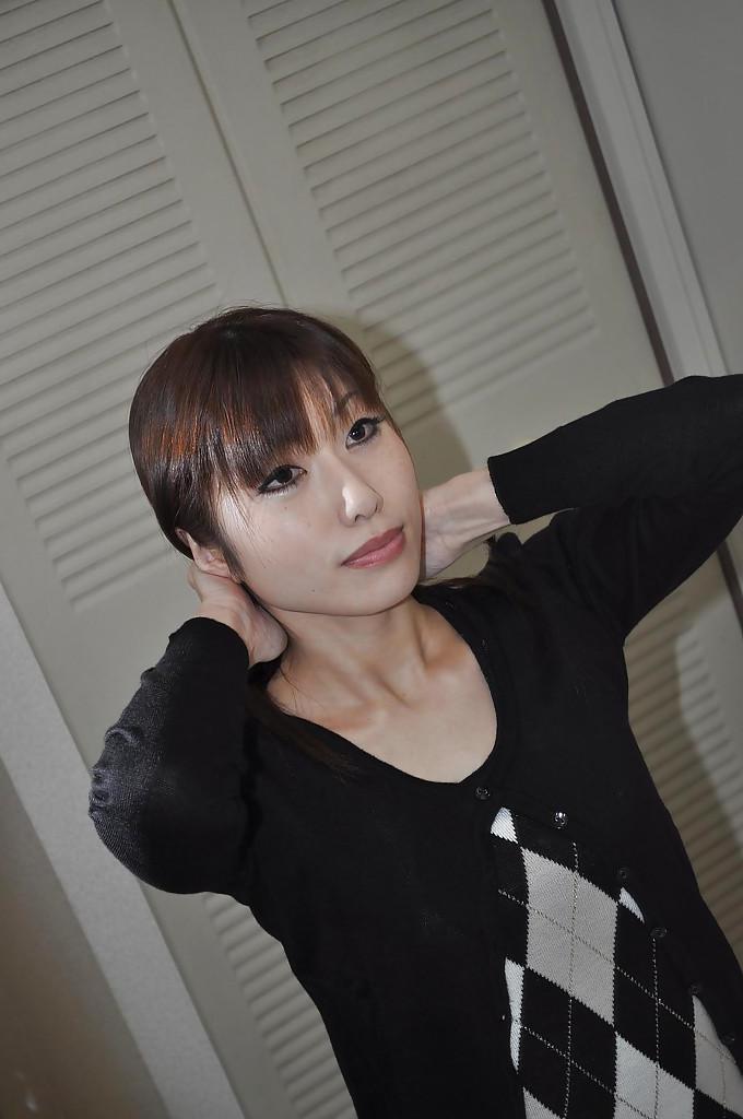 16P Asian sweetie Kaoru Fujitani revealing her perky tits and trimmed cooter
