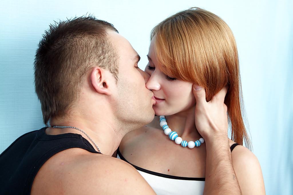 16P Redhead teen hottie gives a blowjob and gets her trimmed pussy drilled