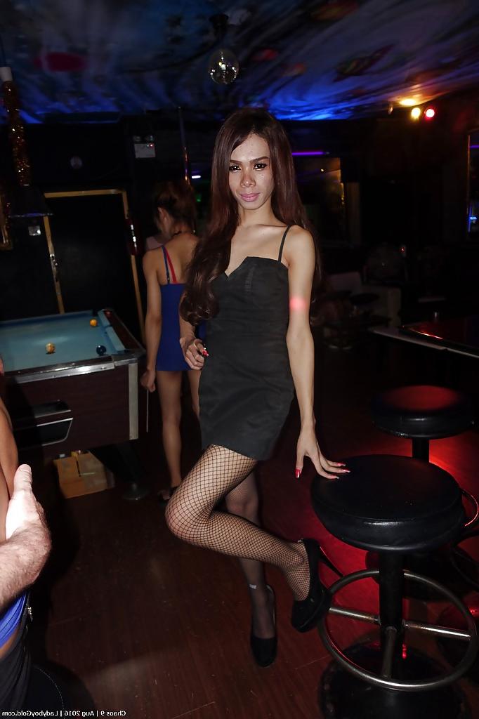 16P Compilation of non nude Asian shemales in skirts and dresses in public
