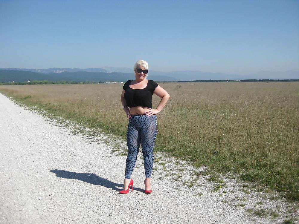 25P Nylons and High Heels Outdoor
