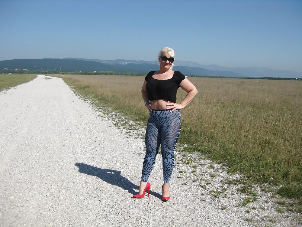 25P Nylons and High Heels Outdoor