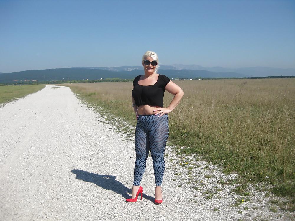 25P Nylons and High Heels Outdoor