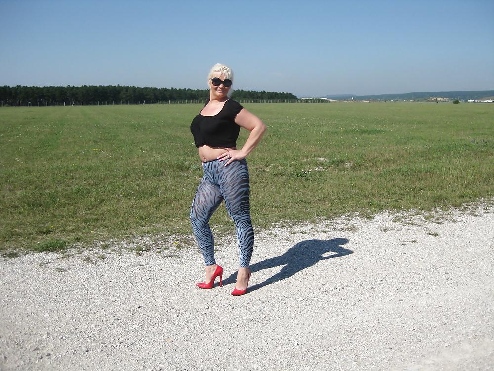 25P Nylons and High Heels Outdoor