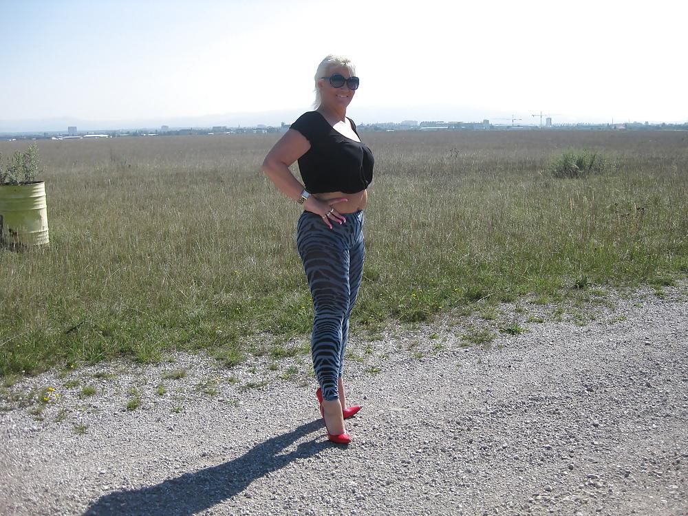 25P Nylons and High Heels Outdoor