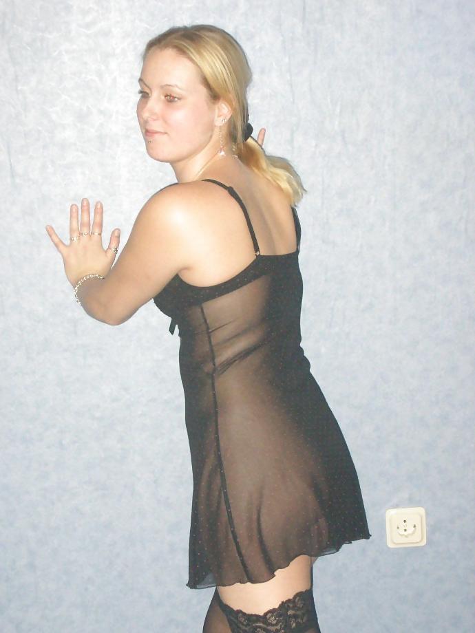 16P Blonde woman plays with dildo