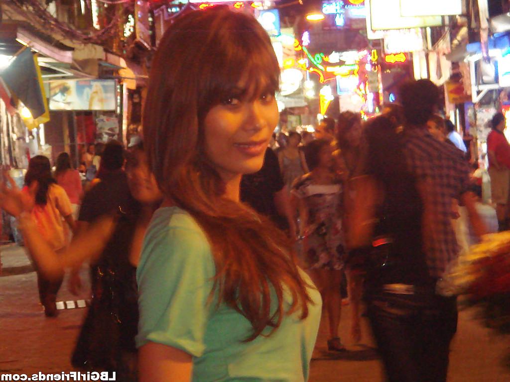 16P Beautiful Asian shemale Candids posing outdoors in slutty clothes