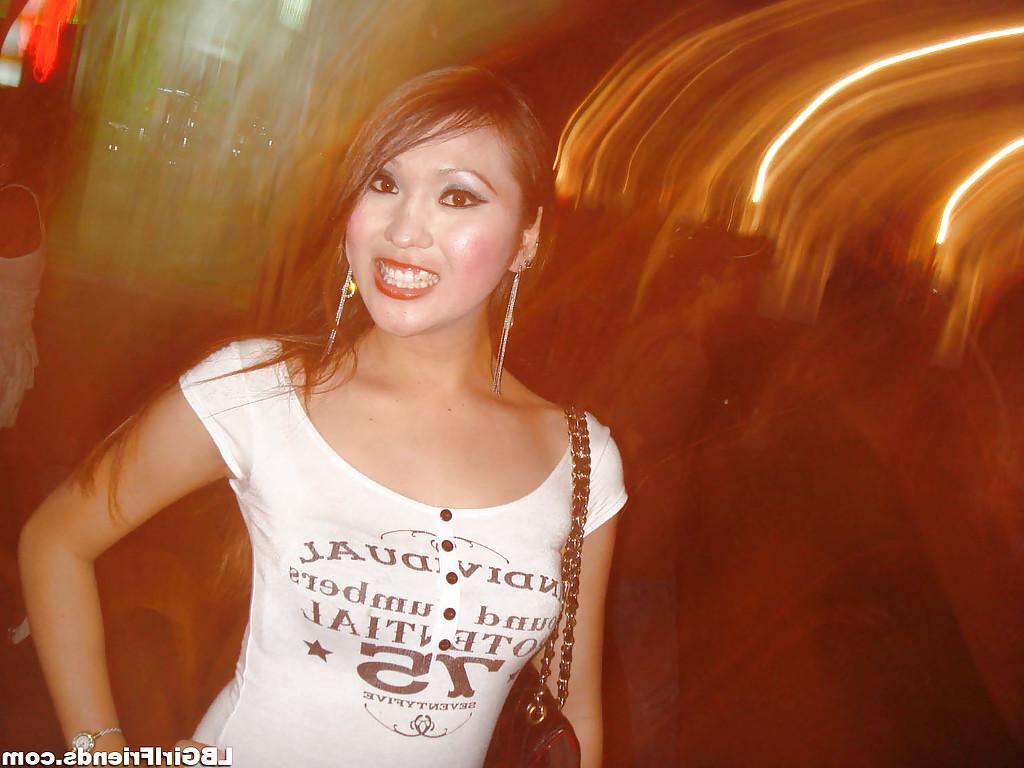 16P Beautiful Asian shemale Candids posing outdoors in slutty clothes