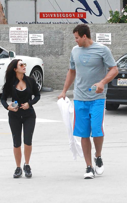 4P Kim Kardashian leaving a gym in Los Angeles