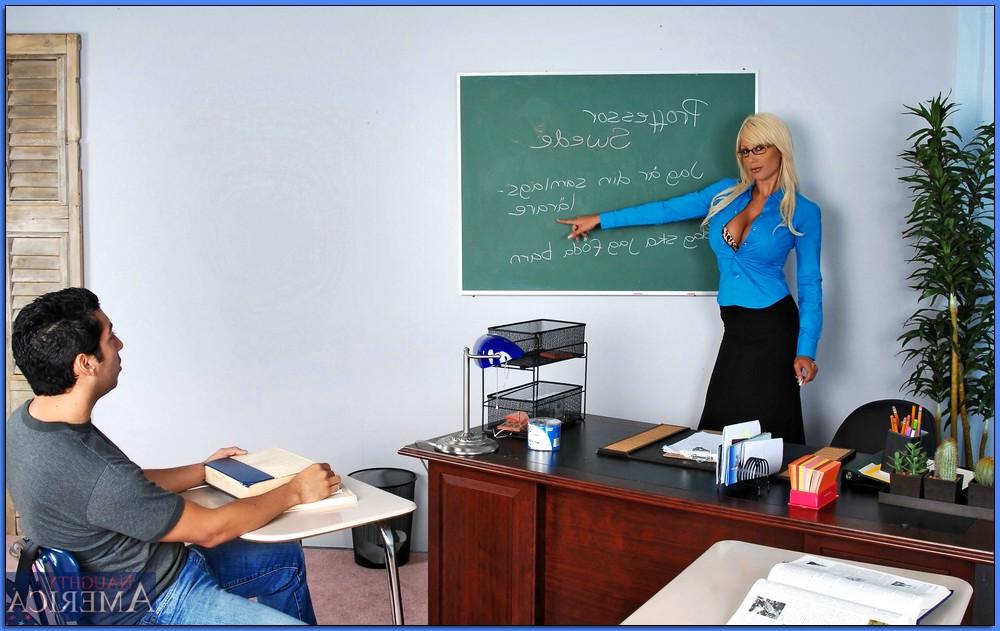 16P MILF teacher in glasses Puma Swede denudes her booming curves and fucks
