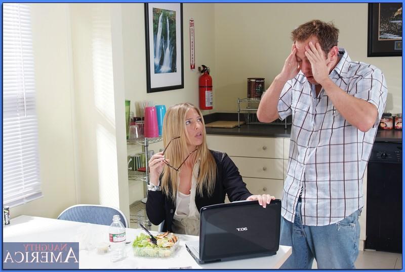 16P Busty MILF teacher Jordan Kingsley gets her lunch cut short for hot sex