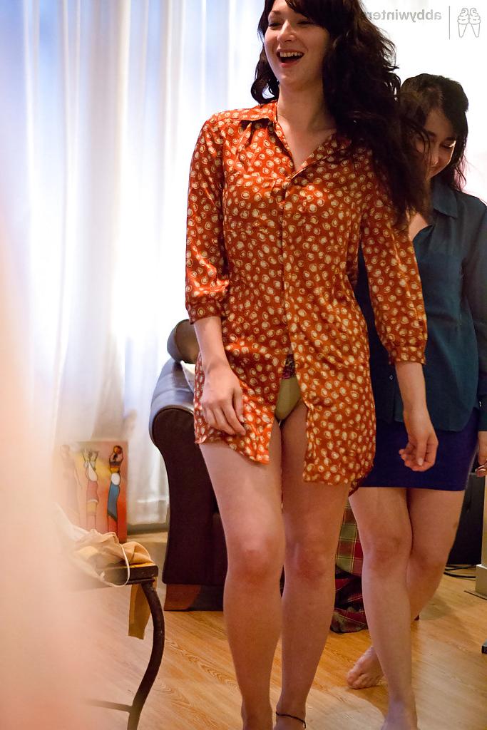 16P Busty girls Brooklyn and Rose D dress hairy muffs after girl on girl sex