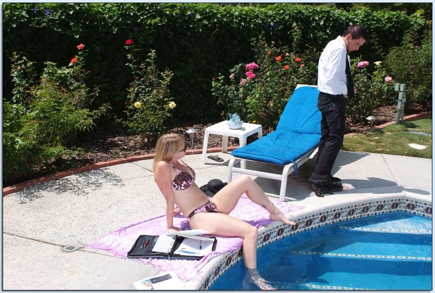 16P Young hottie Adrianna Nicole got horny sunbathing and seduced her man