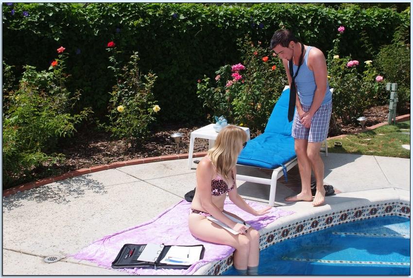 16P Young hottie Adrianna Nicole got horny sunbathing and seduced her man