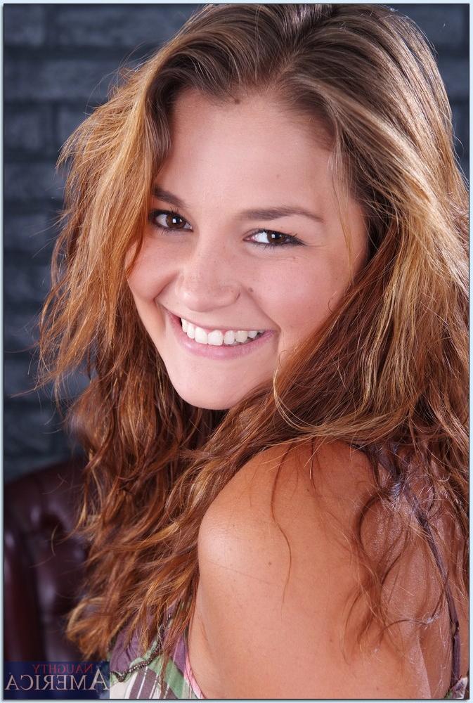 16P Cute coed redhead Allie Haze denudes tiny tits and shaved pussy