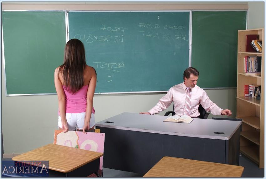 16P Busty coed Angelica Saige fucked by her horny teacher
