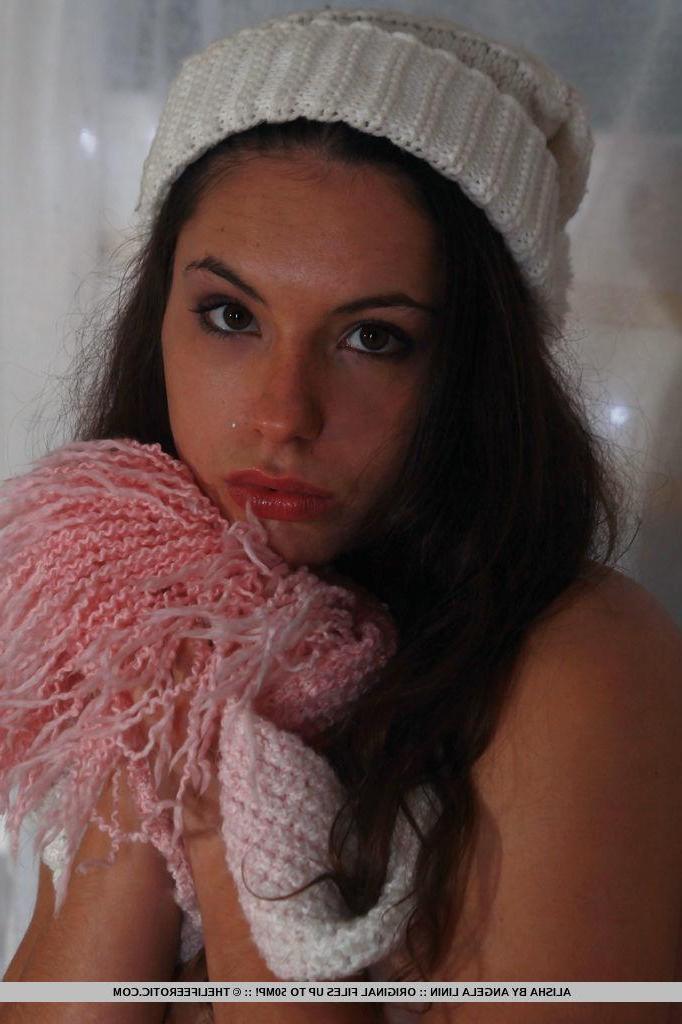16P Alisha is all wrapped up in her sweater and hat ready to help deliver those Christmas gifts