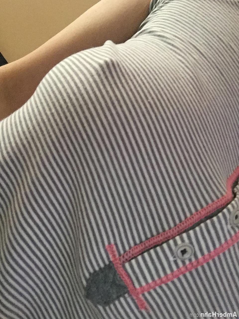 15P Hot teen Amber Hahn plays with herself in her pajamas