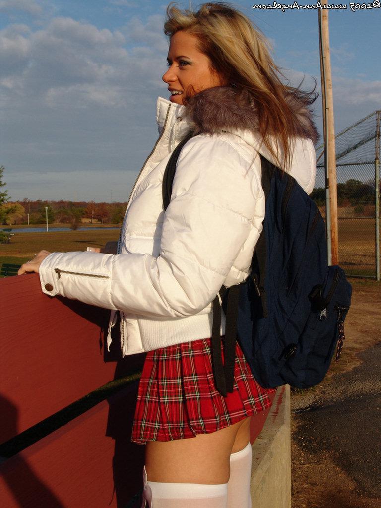 14P Pictures of Ann Angel flashing on the playground after school