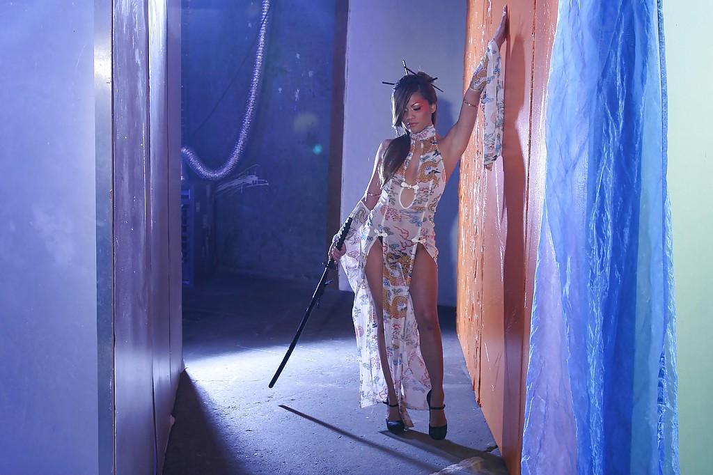 16P Glamourous asian lady Charmane Star revealing her perky tits