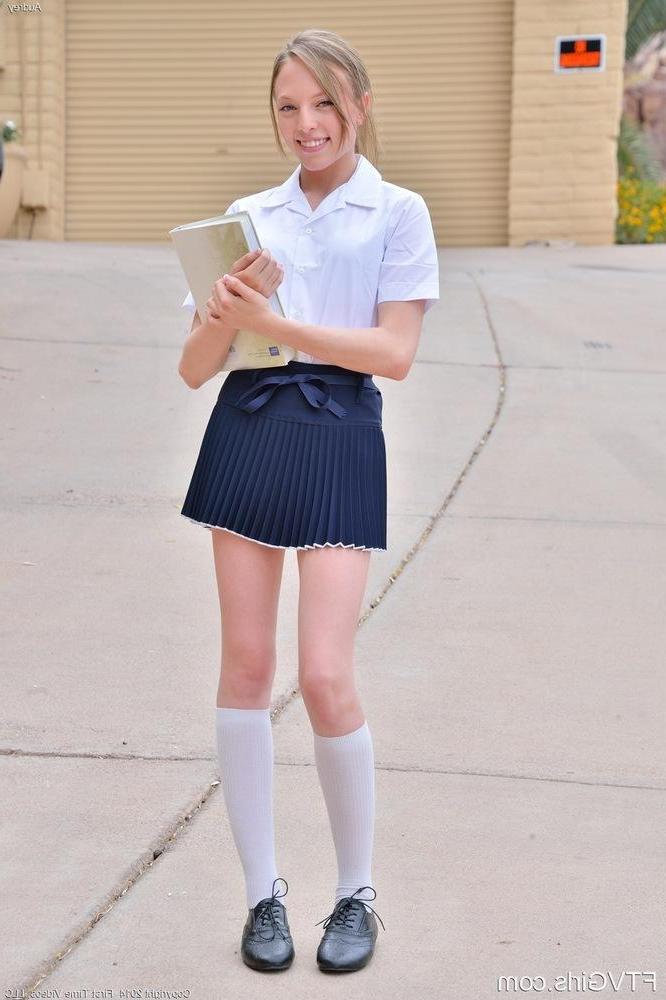 16P Pretty schoolgirl Audrey masturbates as soon as she gets home