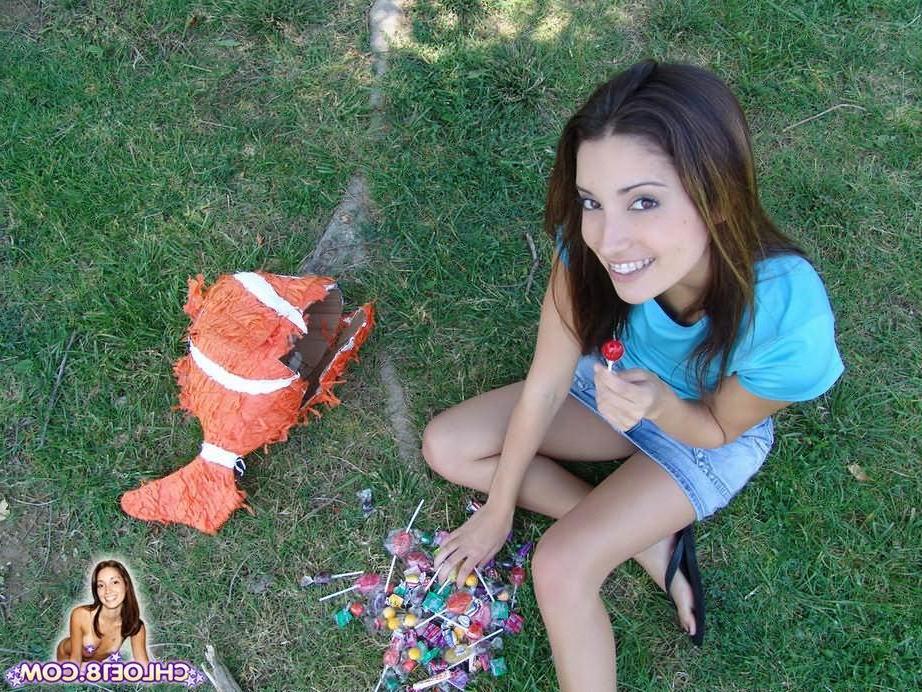 15P Chloe 18 having some fun outside