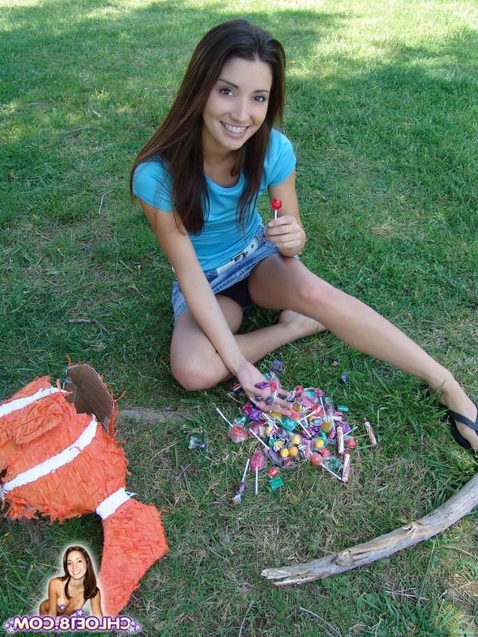 15P Chloe 18 having some fun outside