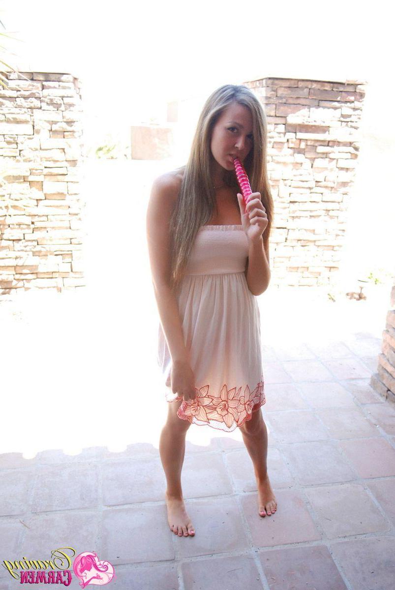 20P Pictures of teen girl Craving Carmen showing you her fun parts