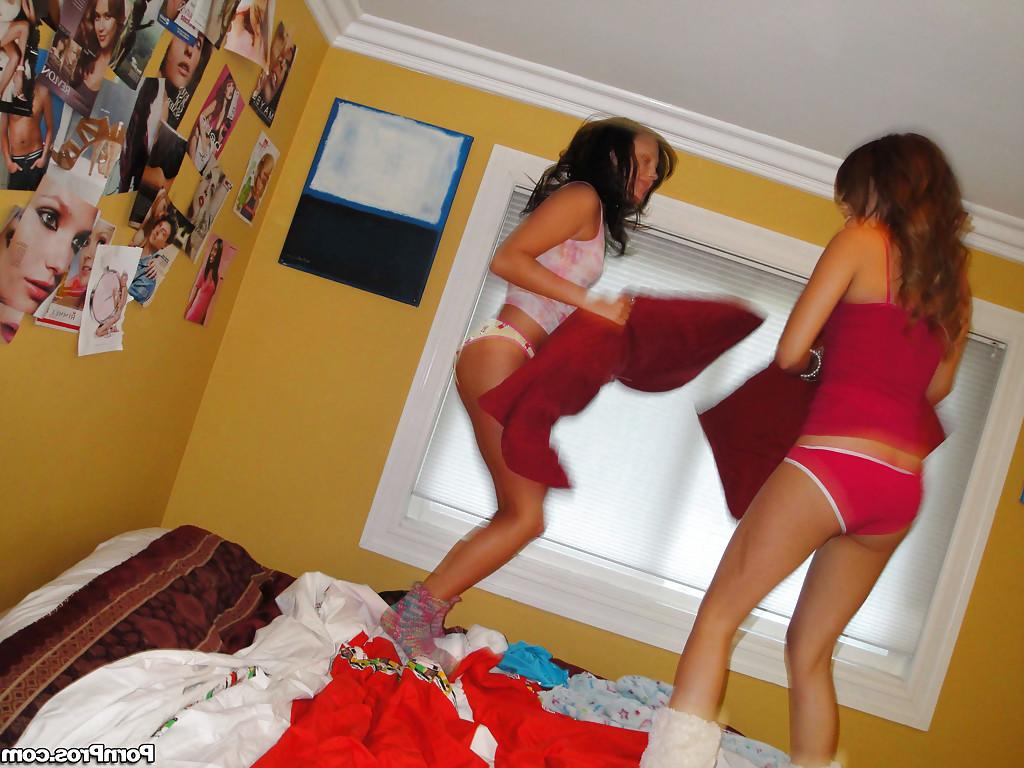 16P Lesbian teen Ivy Winters and Melanie Rios have fight and then make love
