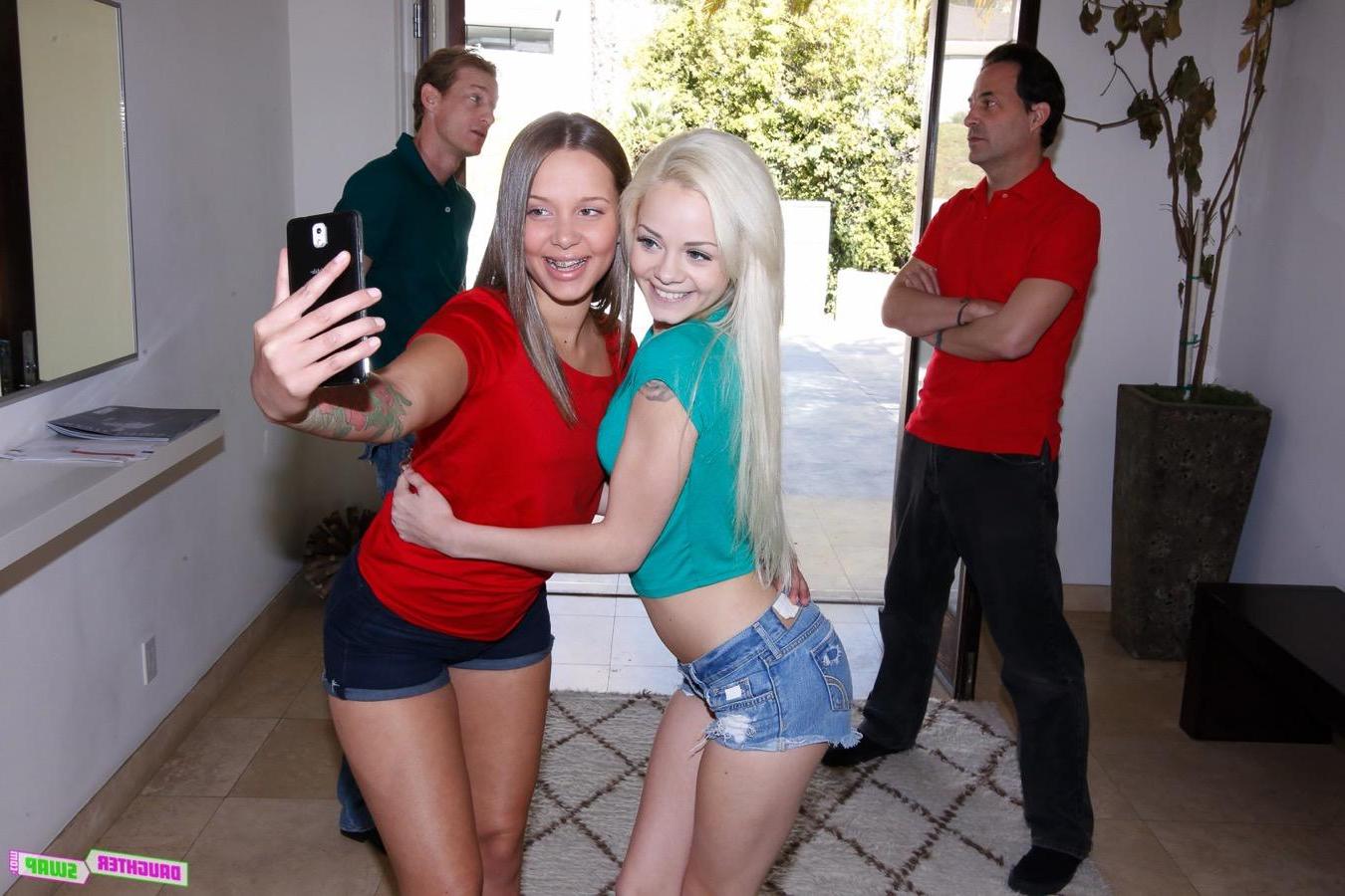 12P Hot coed Liza Rowe fucks her friend's dad