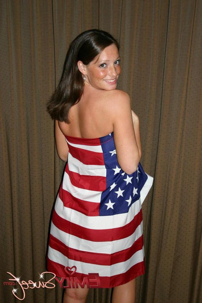 20P Pictures of teen girl Emily Sweet celebrating Independence Day
