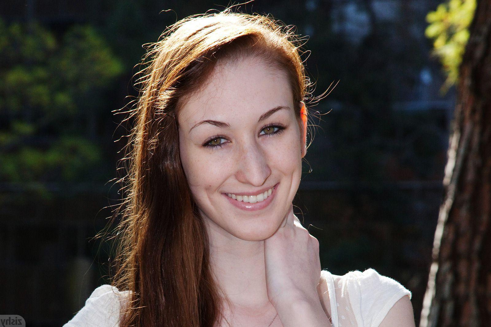 12P Hot redhead Haley Gladwell shows you what's up her skirt