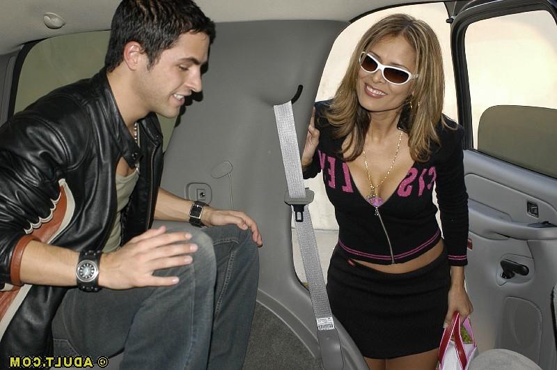 16P Liberated latina MILF gets tricked into blowjob on the back seat
