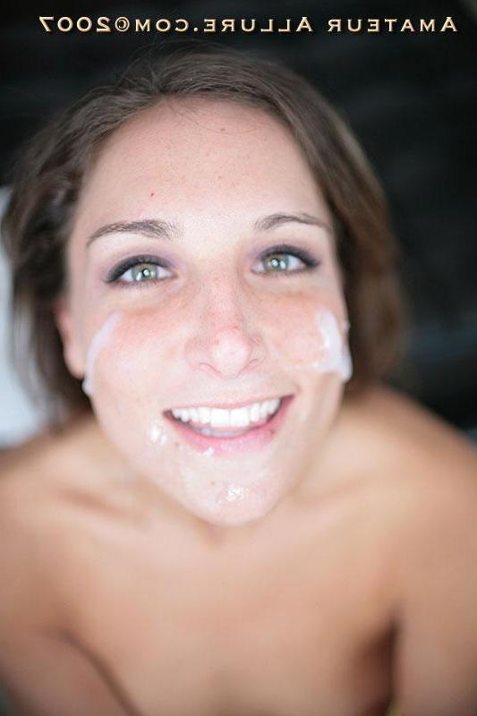 15P Girl next door Jennifer gets a huge cum facial