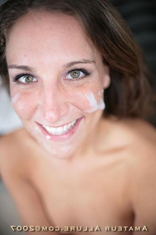 15P Girl next door Jennifer gets a huge cum facial