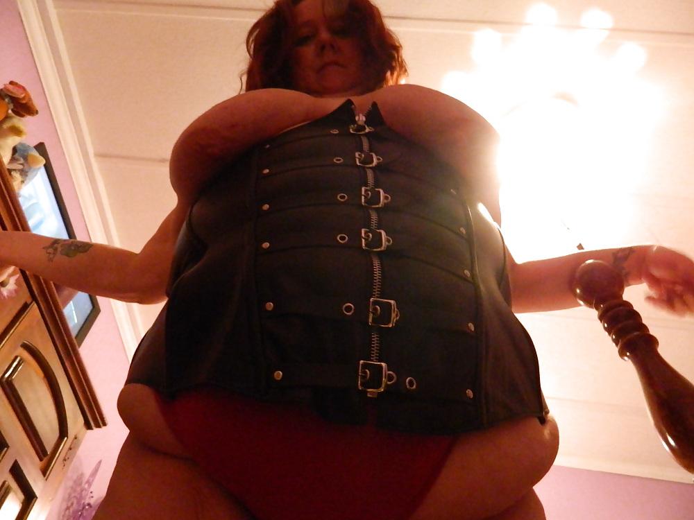 9P Fishnets and leather