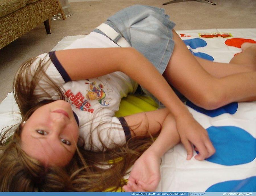20P Pictures of teen girl Josie Model playing a hot game of twister
