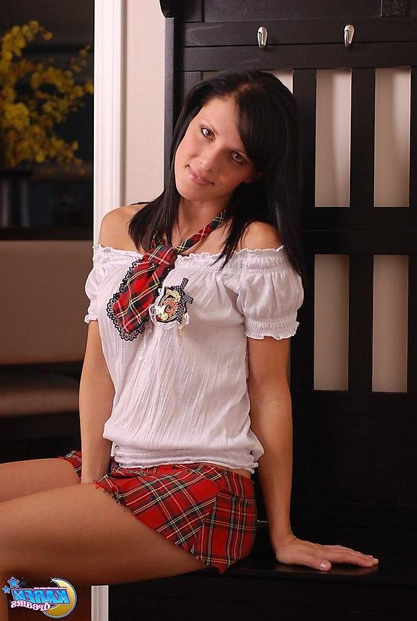 20P Pictures of Karen Dreams dressed as a sexy schoolgirl