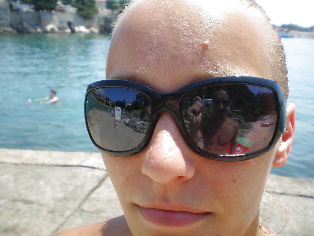 13P Hot Blonde Beach Bitch 35
