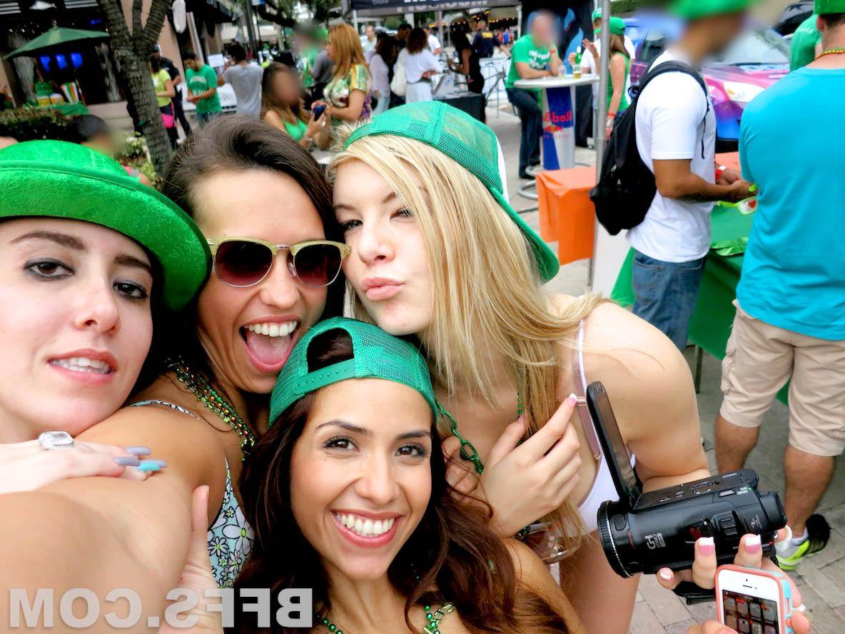 10P Kelsi Monroe and her friends celebrate St Patrick's Day with sex