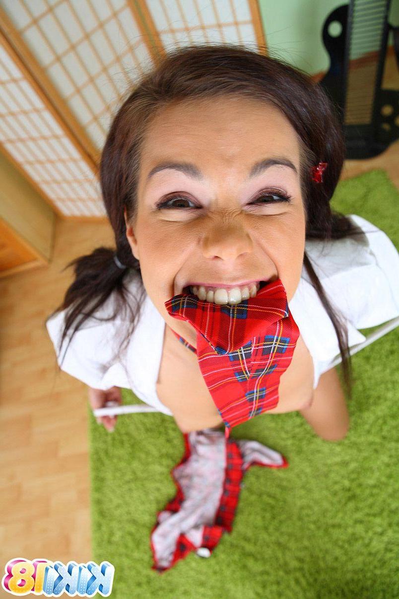 15P Pictures of teen Kiki 18 being a slutty schoolgirl