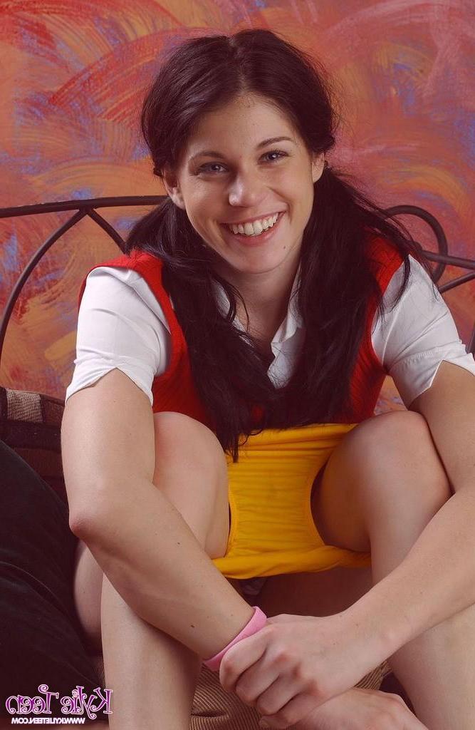 15P Kylie dressed up as a hot school girl