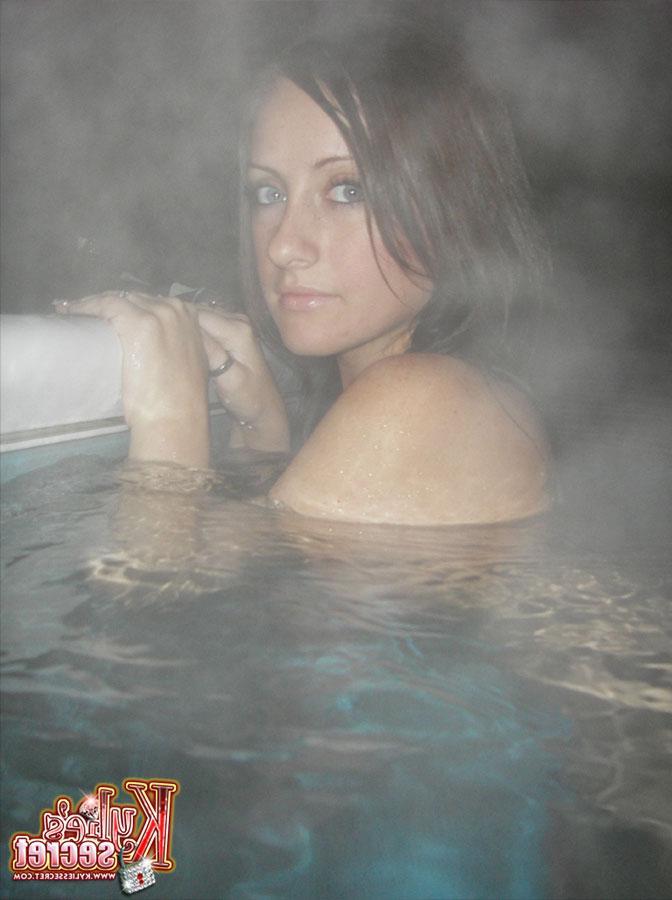 12P Hot teen Kylie teases with her body underwater