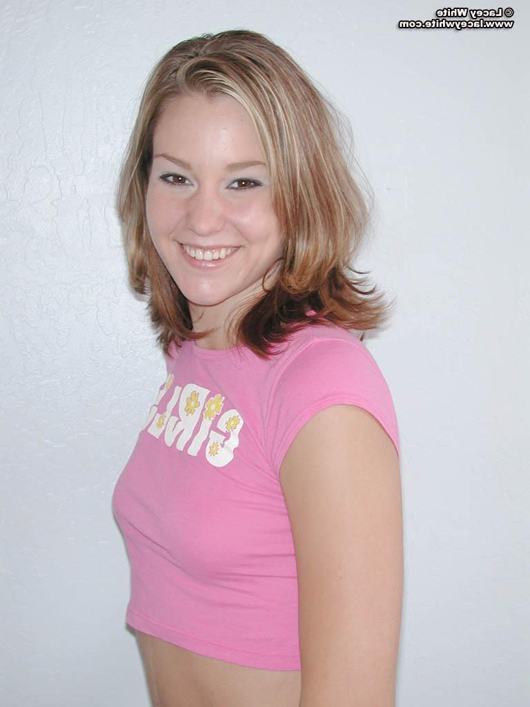 20P Pictures of Lacey White flashing her perky titties