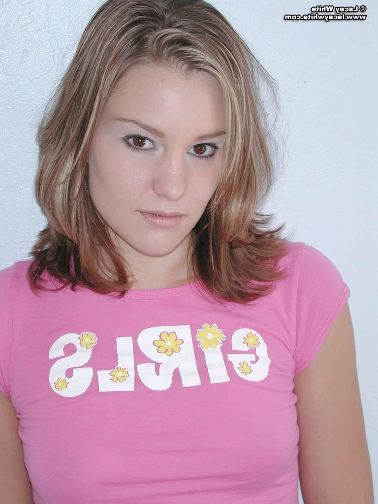 20P Pictures of Lacey White flashing her perky titties