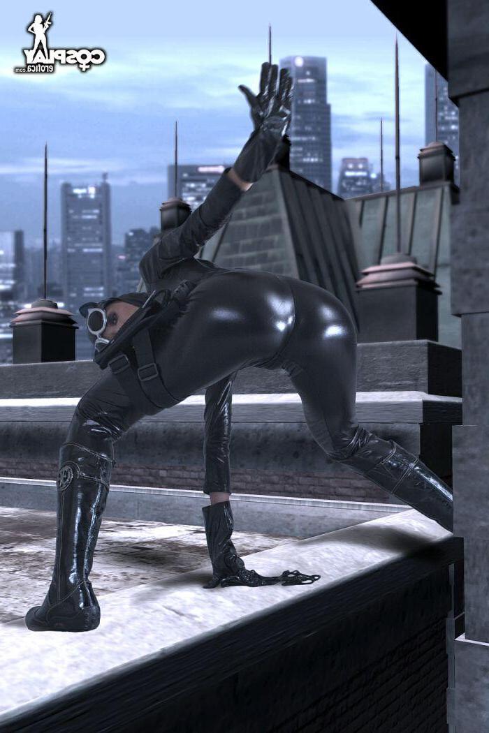 12P Sexy cosplay girl Lana dresses up as Cat Woman